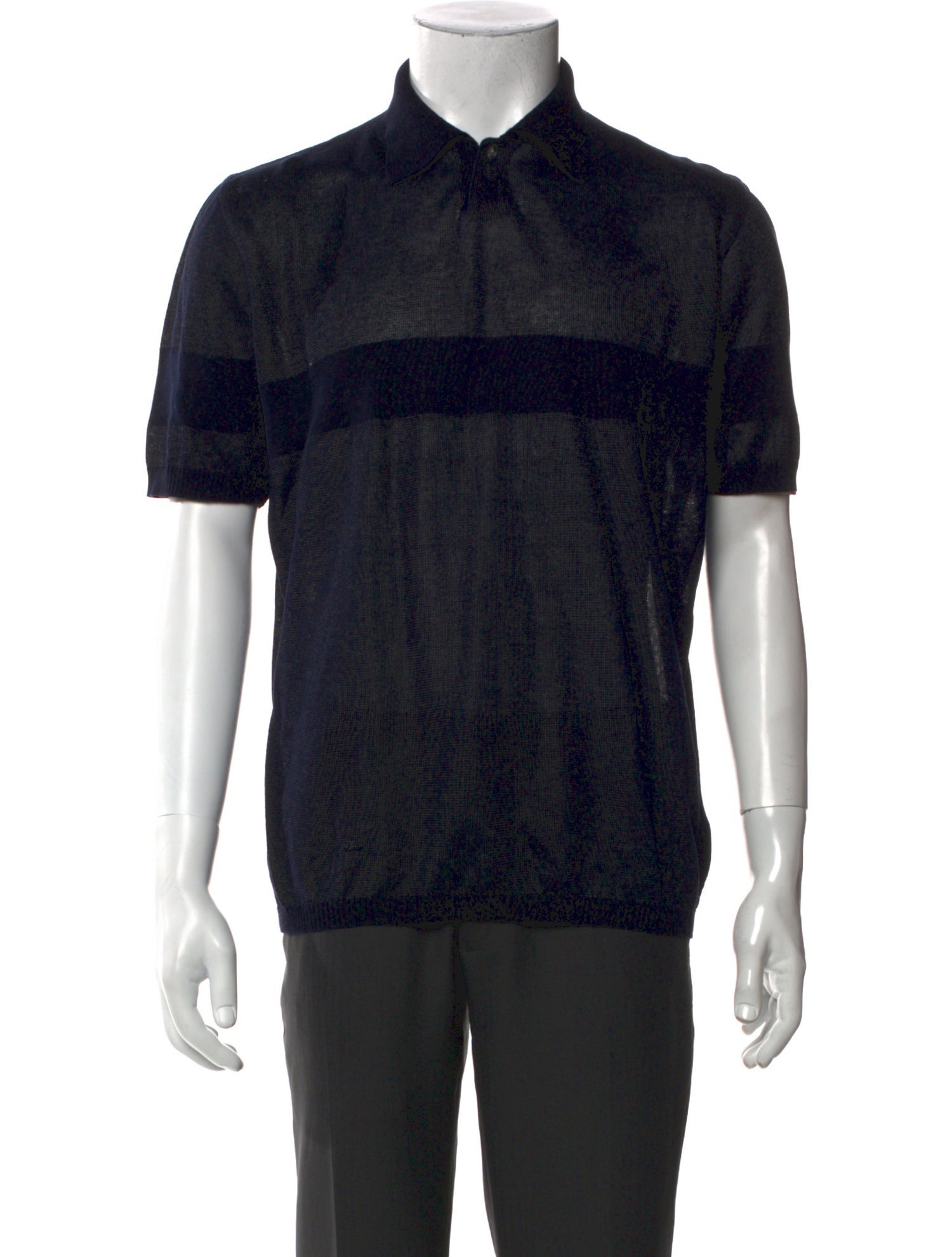 V2 Versace Classic V-Neck Short Sleeve Polo Shirt