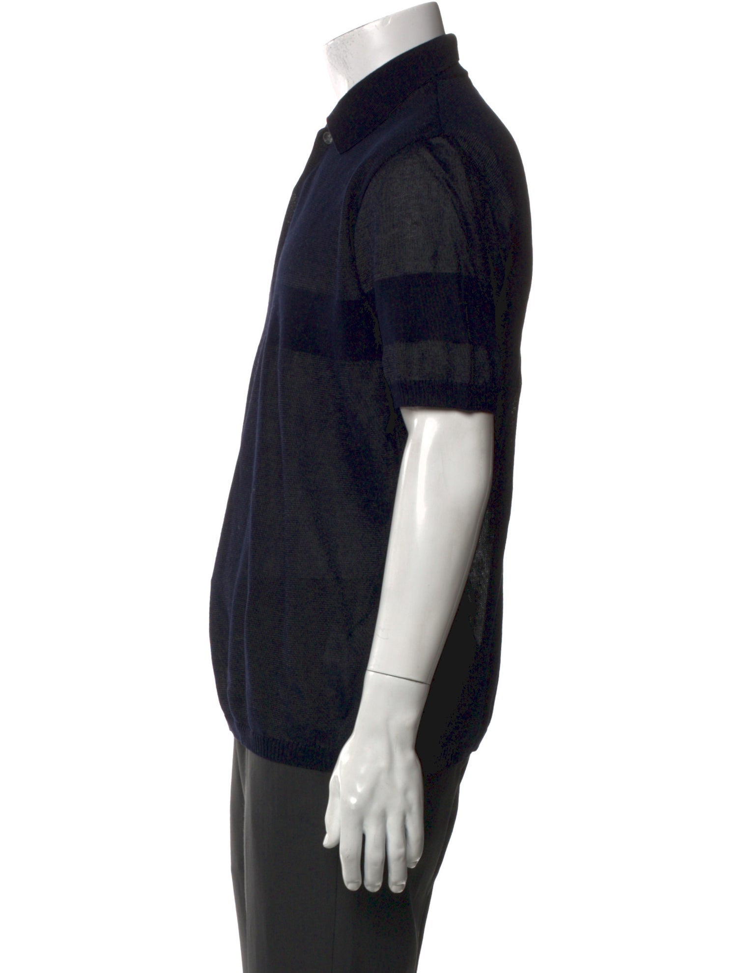 V2 Versace Classic V-Neck Short Sleeve Polo Shirt