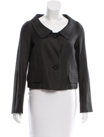 Hache Long Sleeve Wool-Blend Jacket