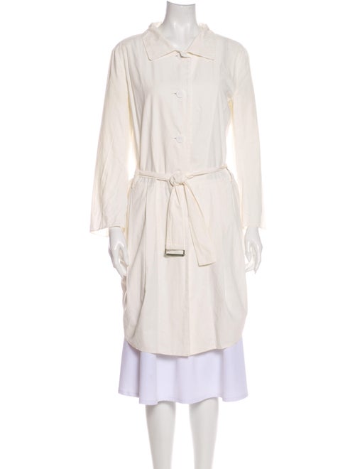 Hache Trench Coat White