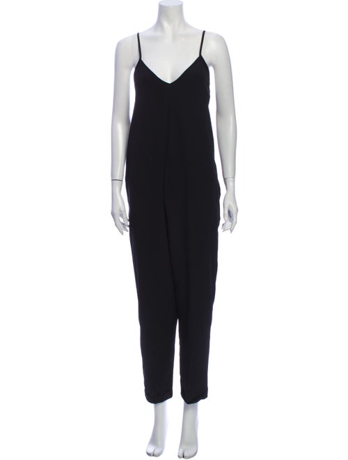 Hache V-Neck Jumpsuit Black