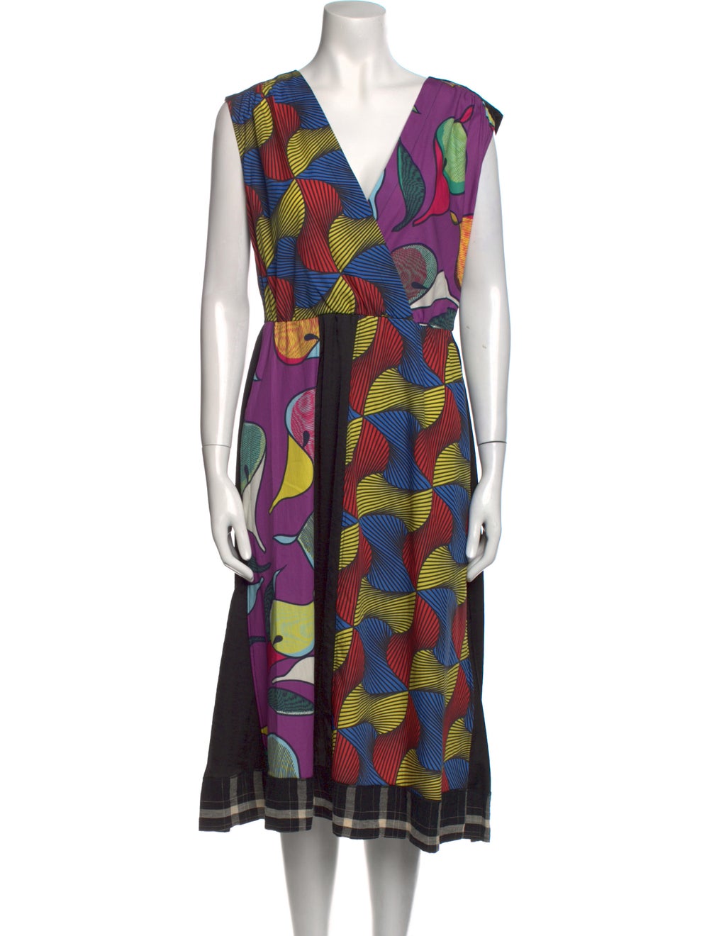 Hache Printed Midi Length Dress - image 1