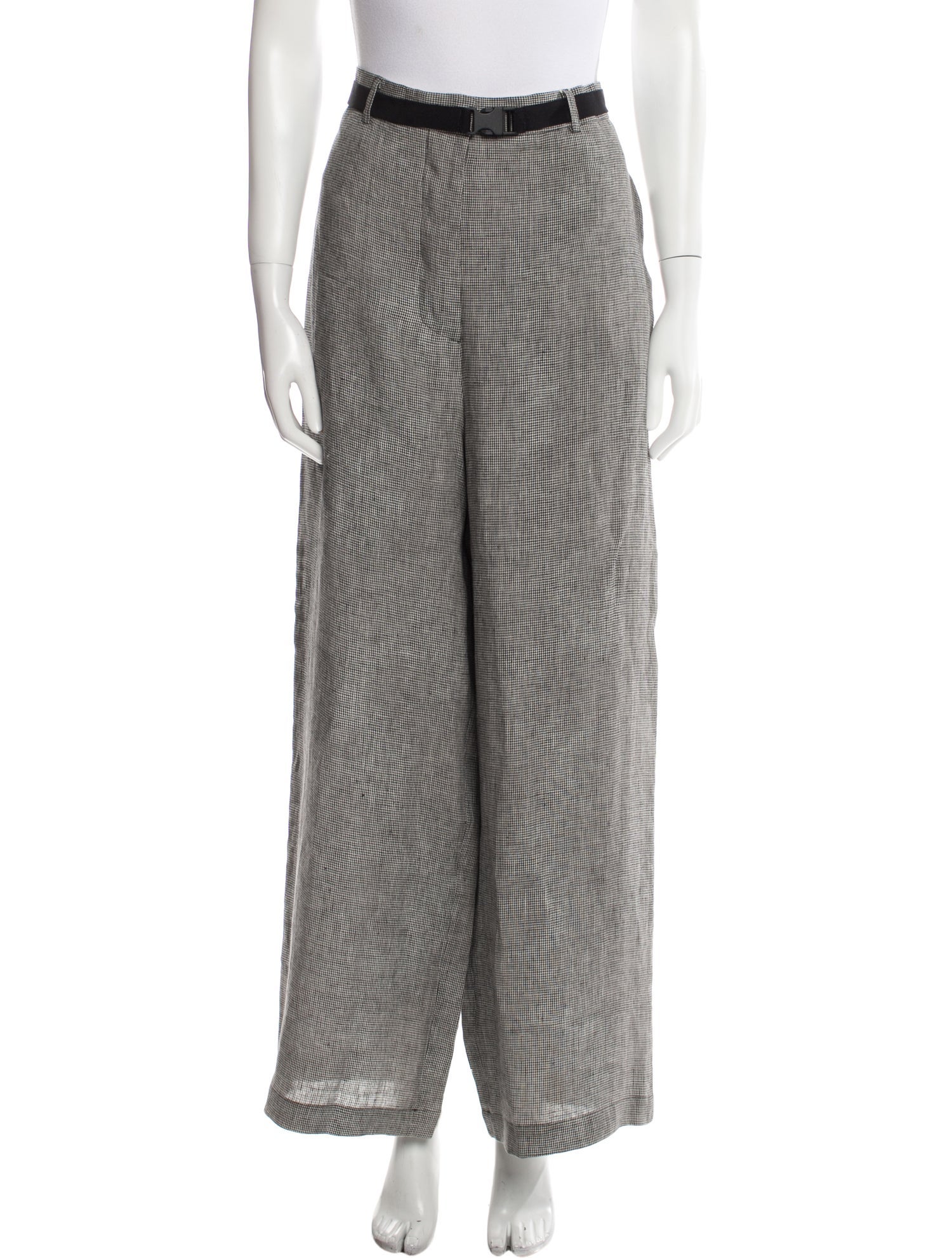 Hache Linen Wide Leg Pants