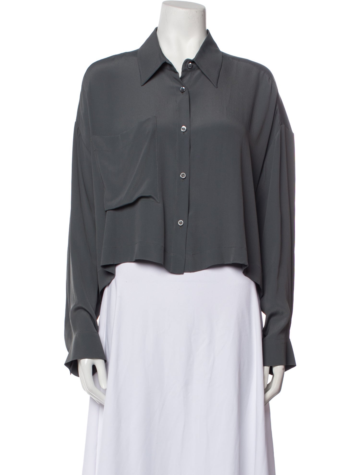 Hache Long Sleeve Crop Top