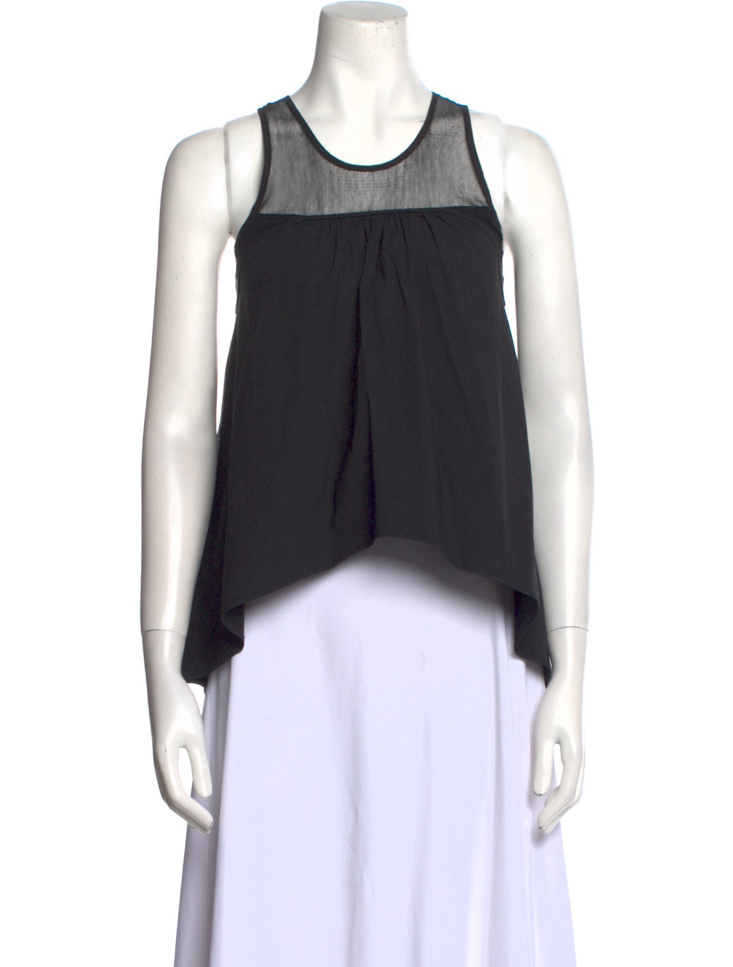 Hache Scoop Neck Sleeveless Top