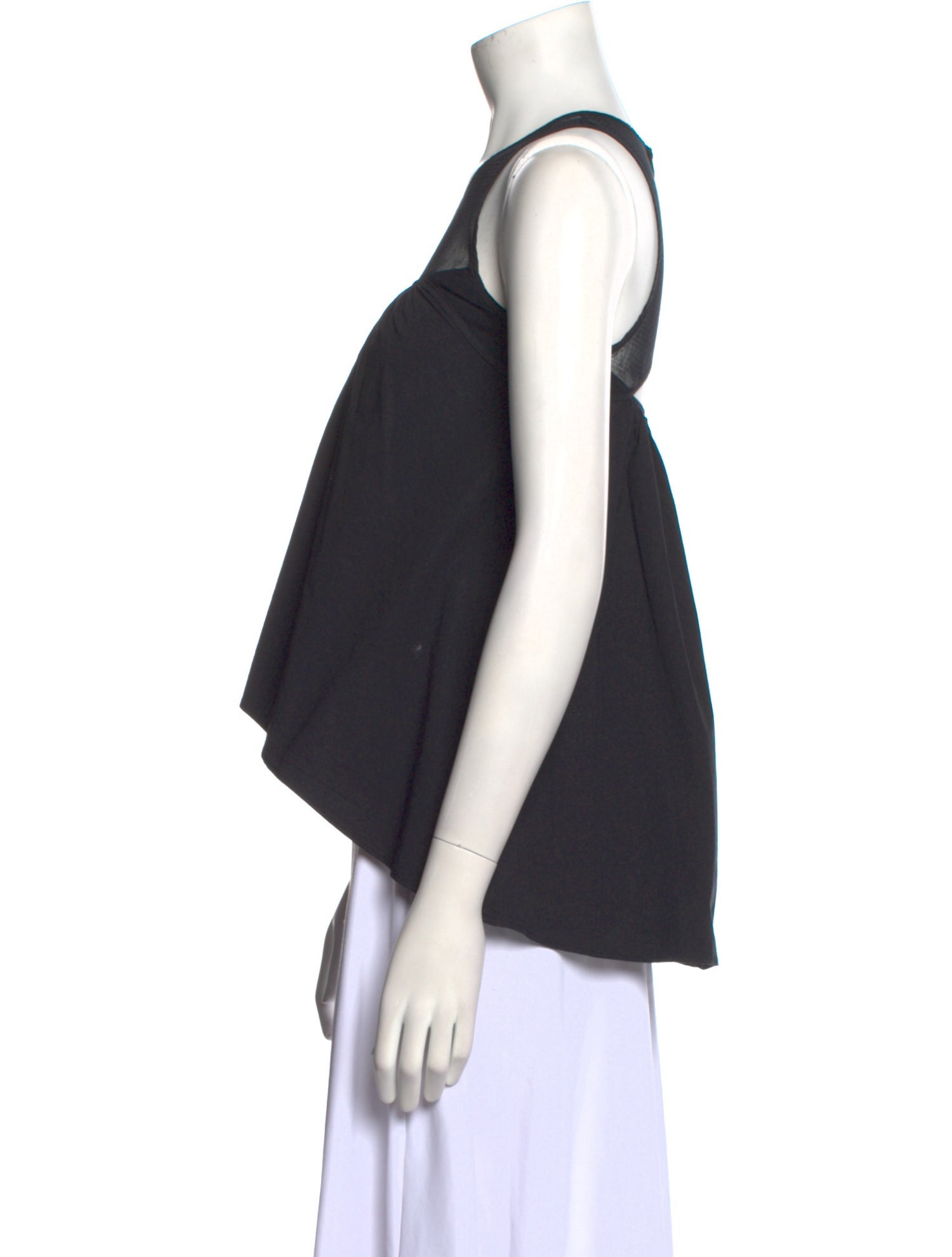 Hache Scoop Neck Sleeveless Top