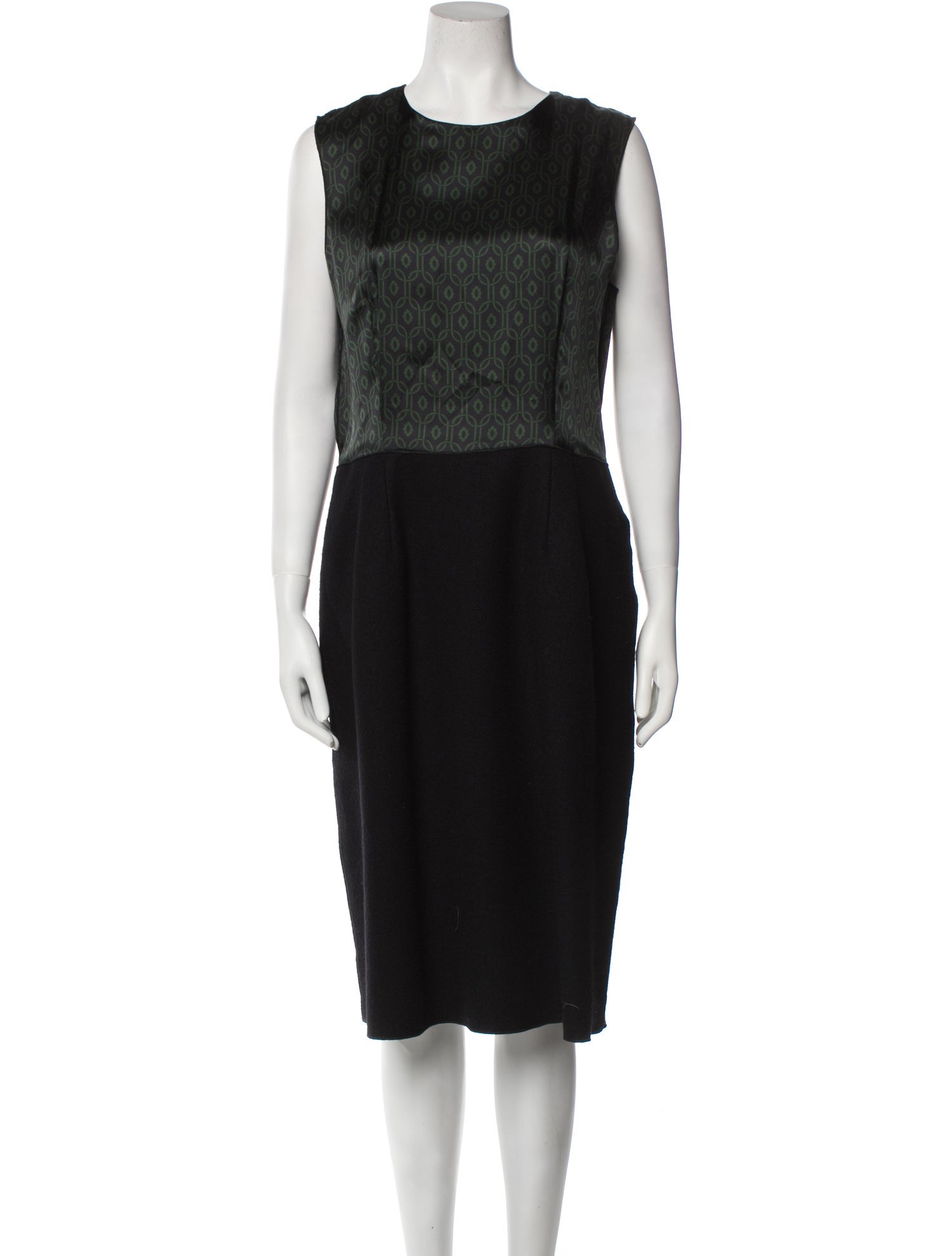 Hache Crew Neck Midi Length Dress