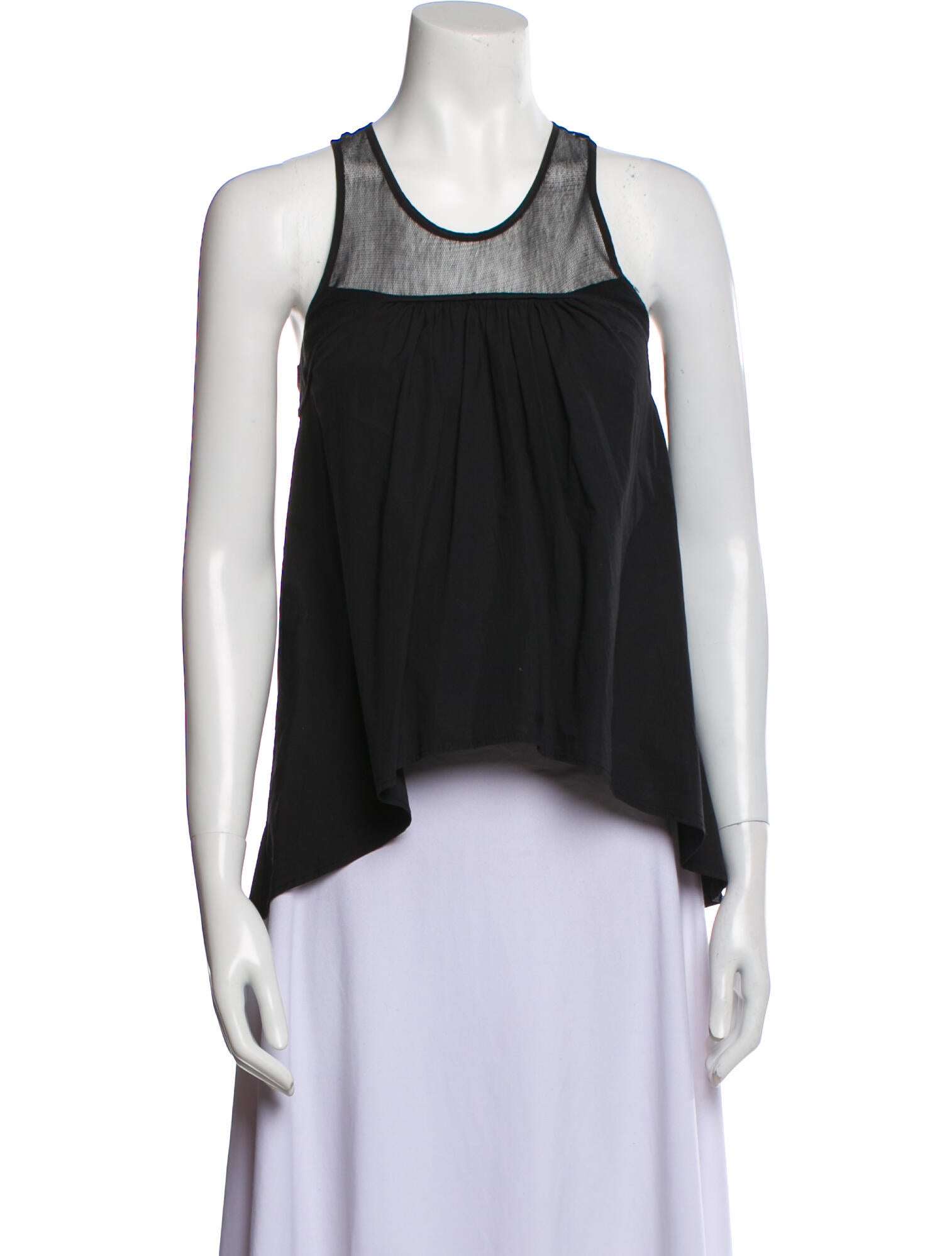 Hache Scoop Neck Sleeveless Top