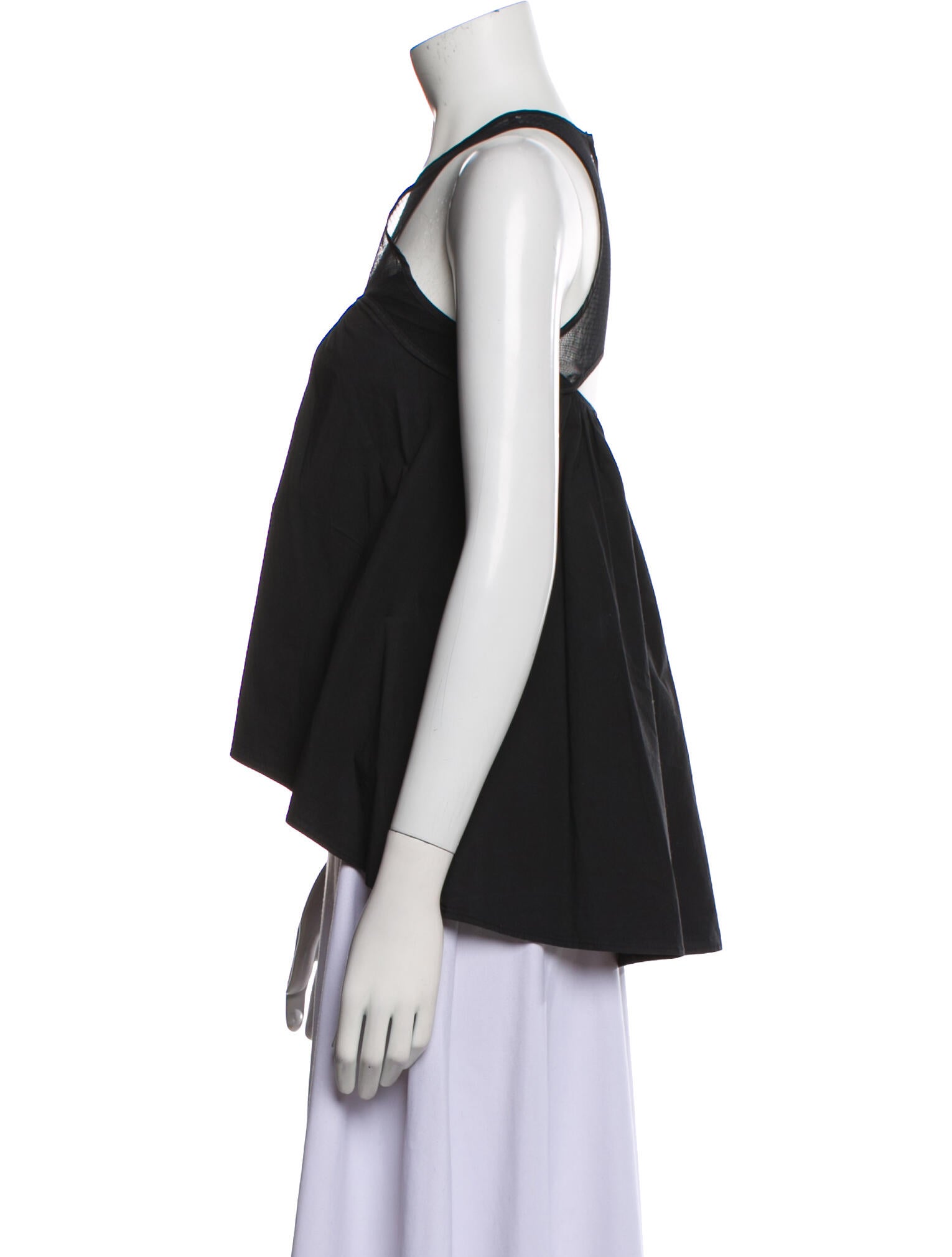 Hache Scoop Neck Sleeveless Top