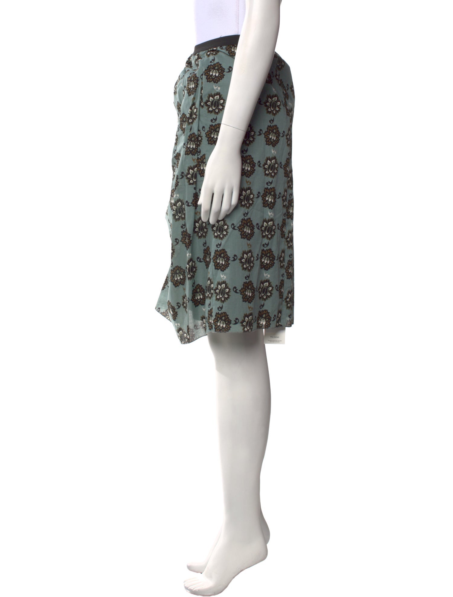 Hache Floral Print Knee-Length Skirt