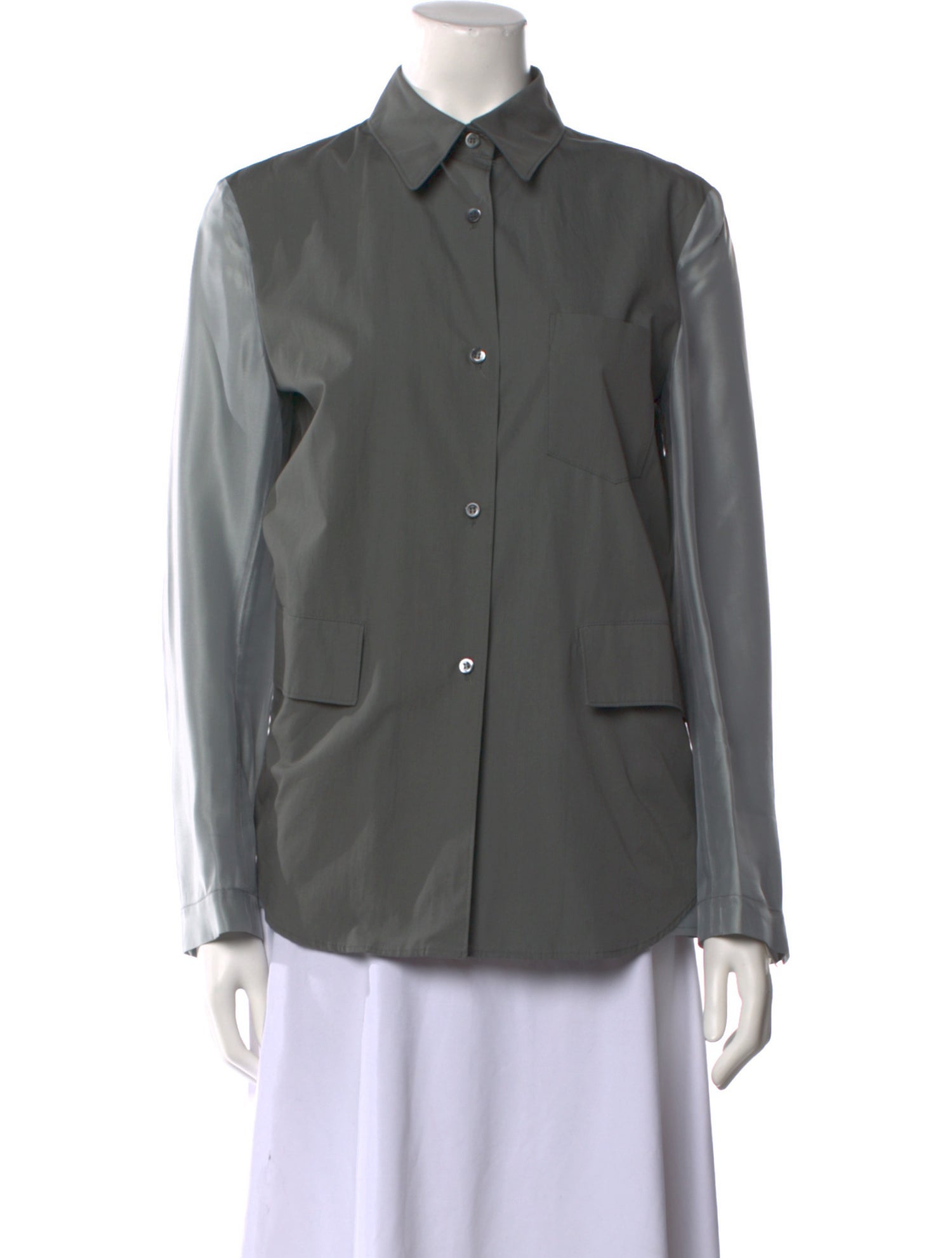 Hache Long Sleeve Button-Up Top w/ Tags