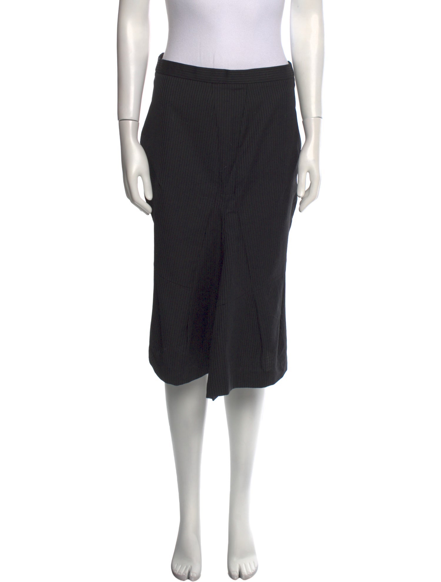 Hache Virgin Wool Knee-Length Skirt