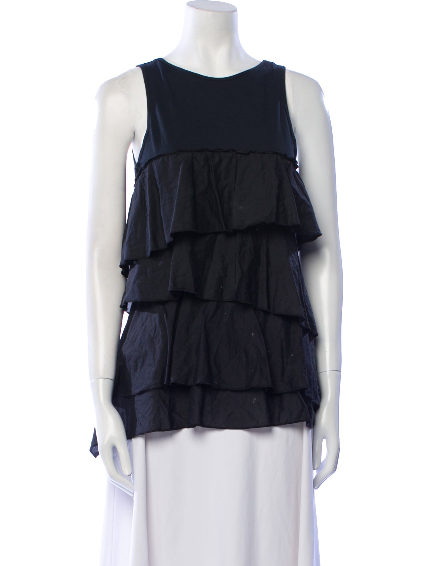 Hache Scoop Neck Sleeveless Top