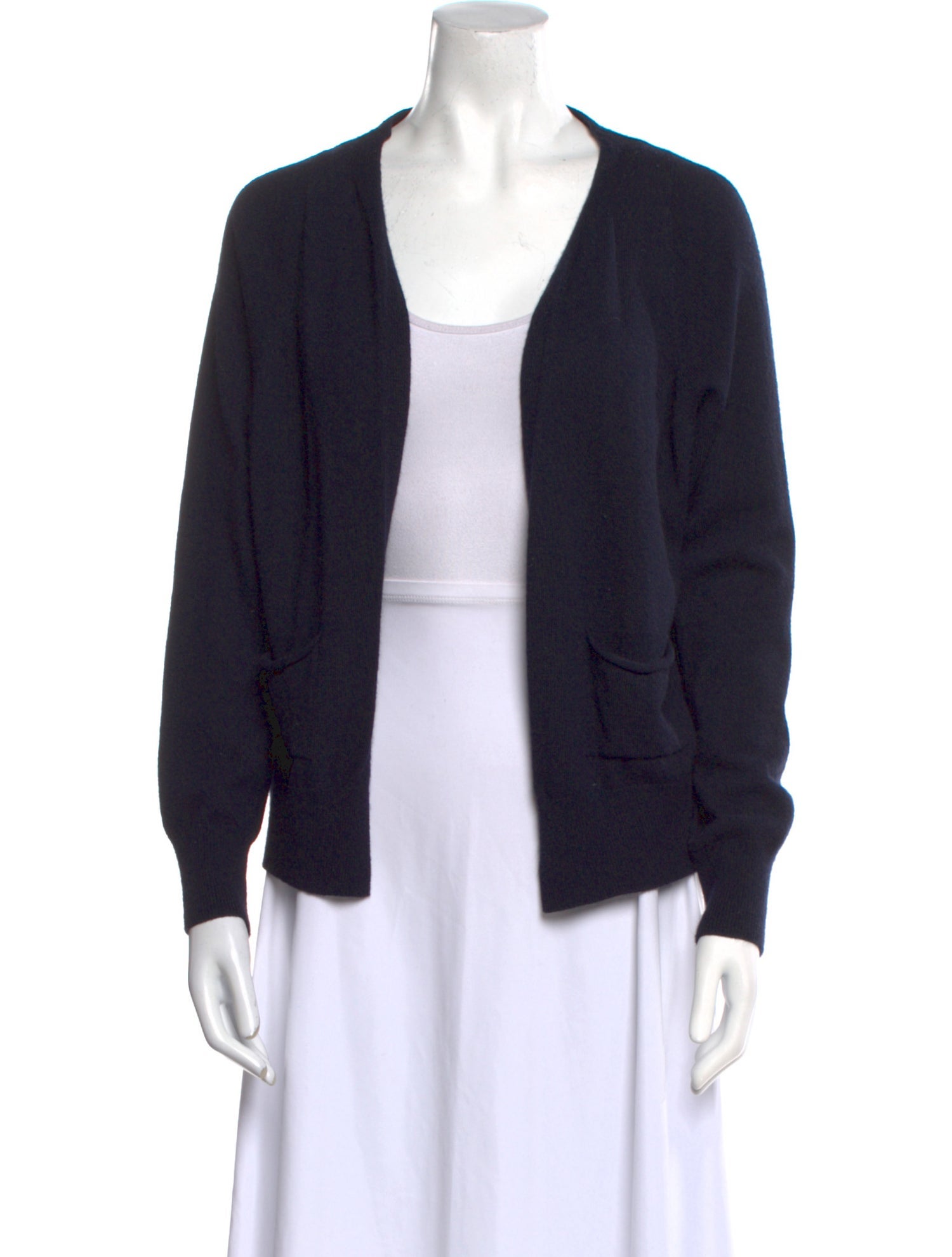 Hache Merino Wool Open Front Sweater