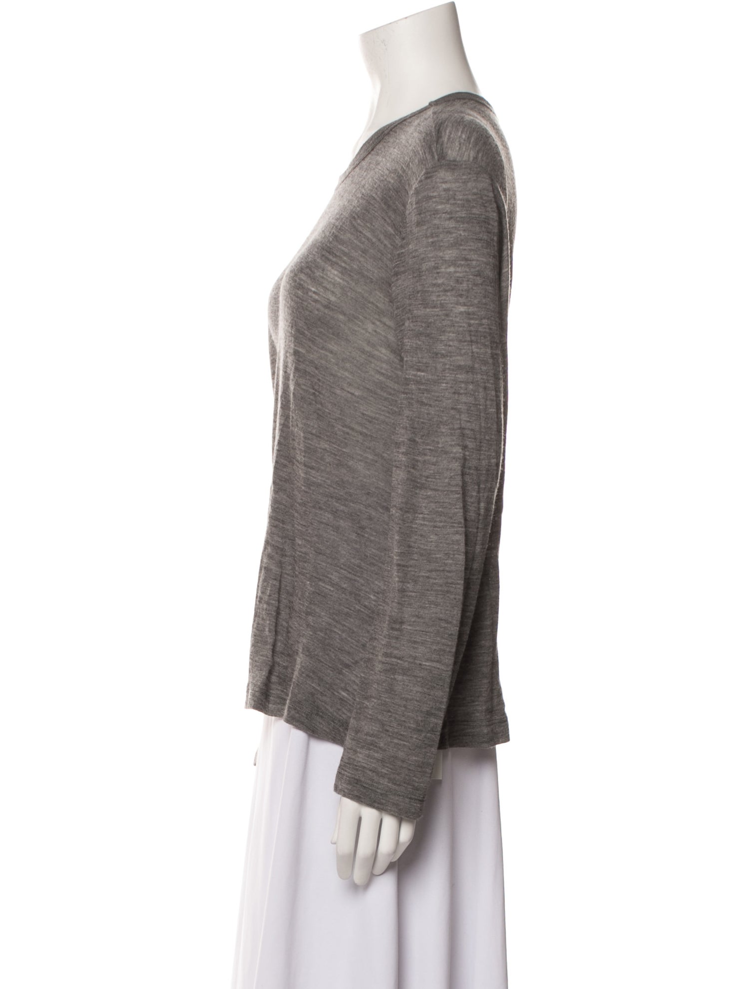 Hache Wool Scoop Neck T-Shirt