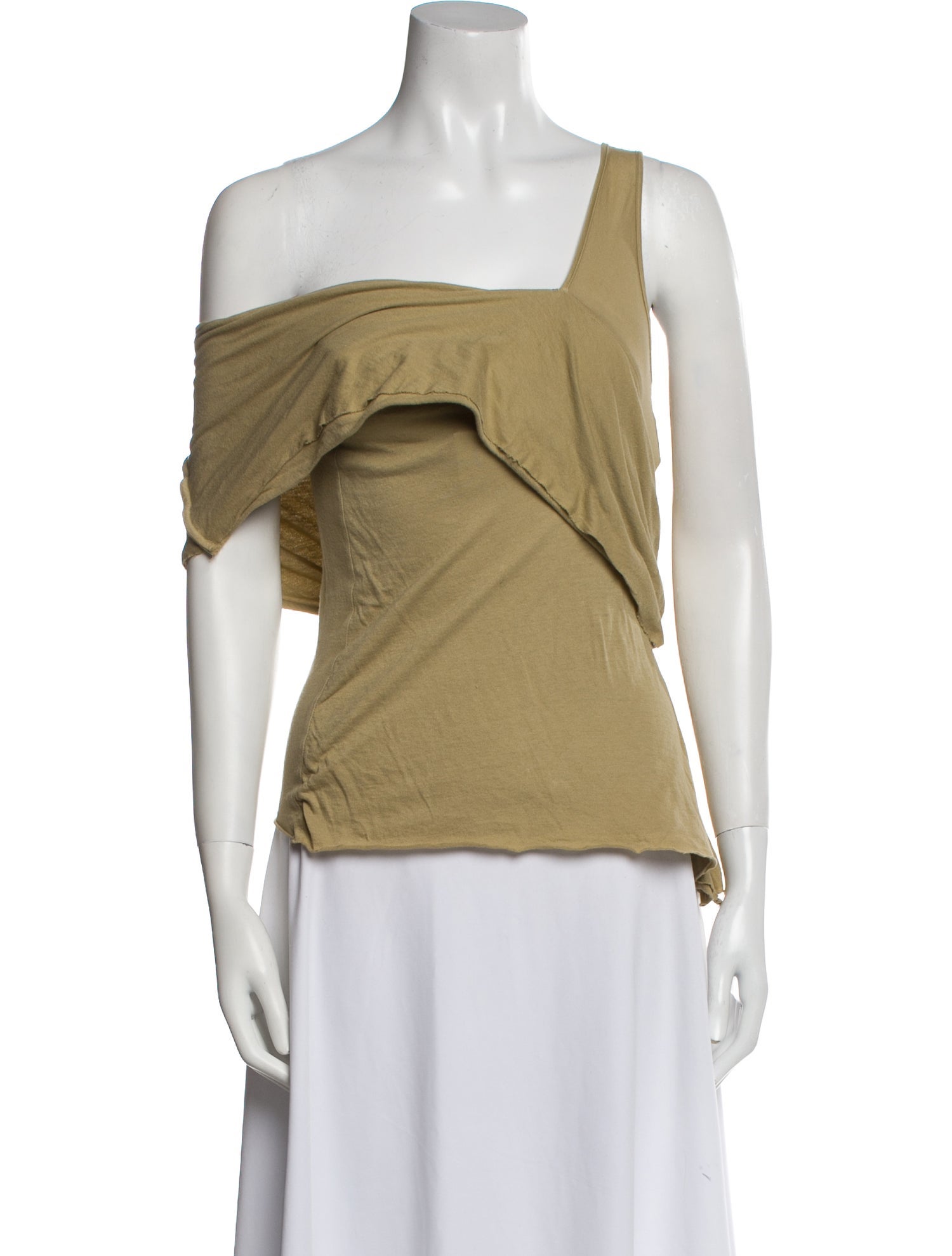 Hache Asymmetrical Sleeveless Top