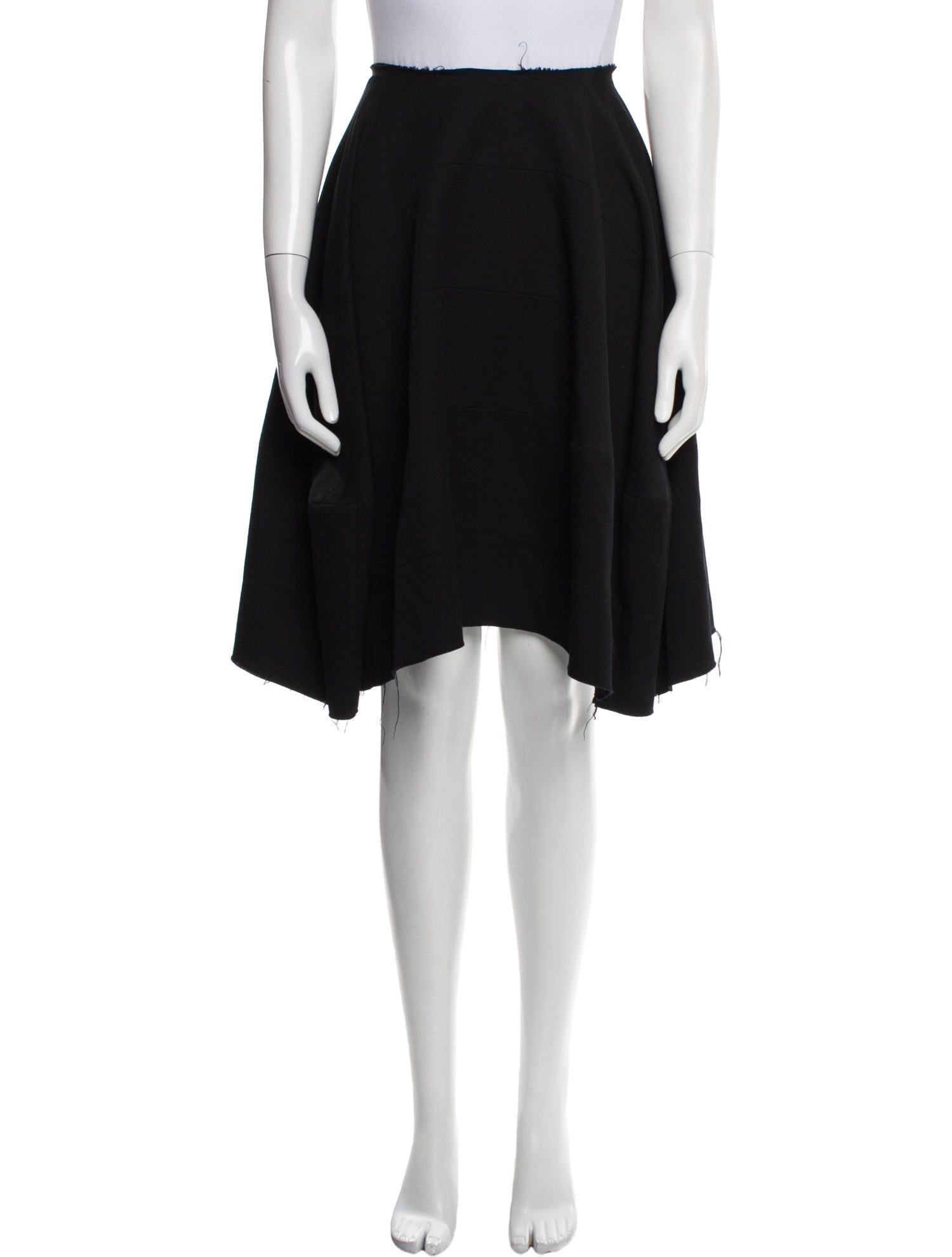 Hache Virgin Wool Knee-Length Skirt