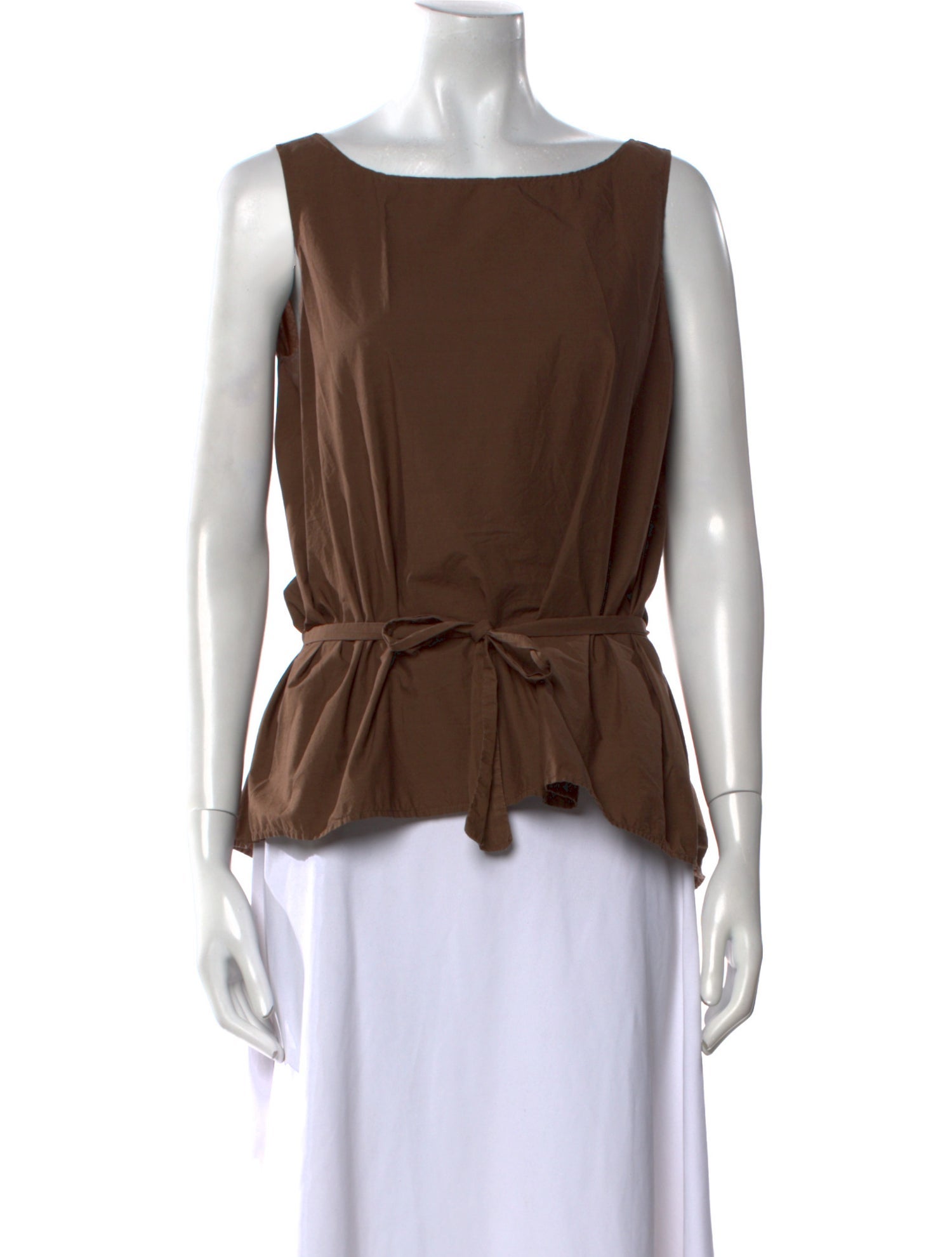 Hache Scoop Neck Sleeveless Top