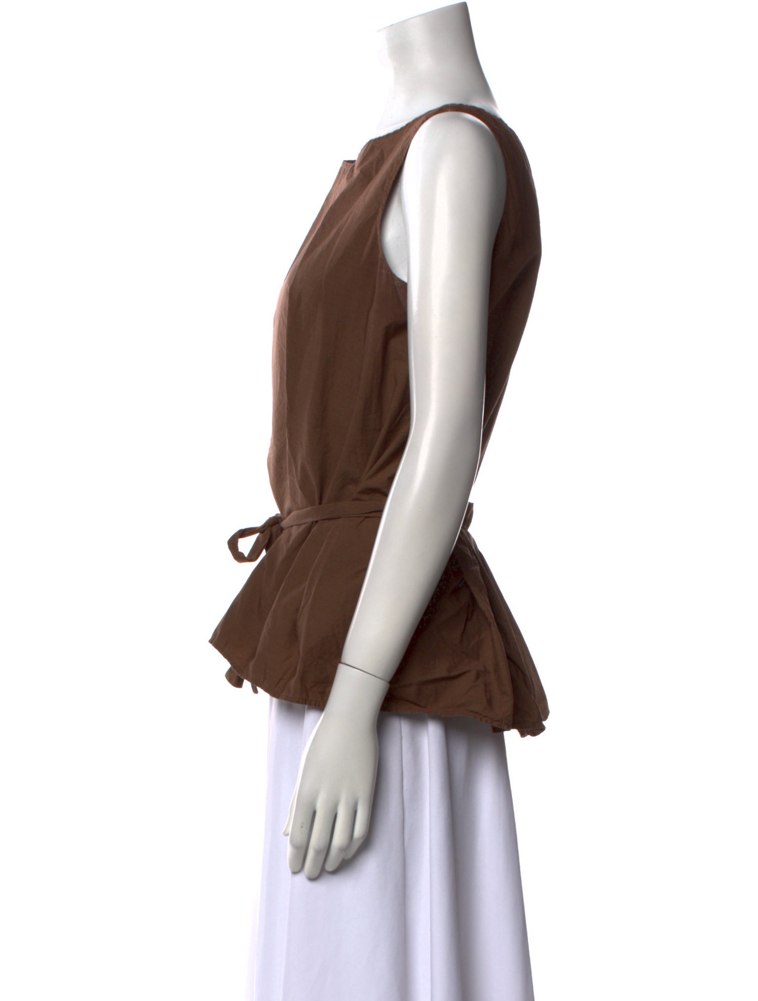 Hache Scoop Neck Sleeveless Top