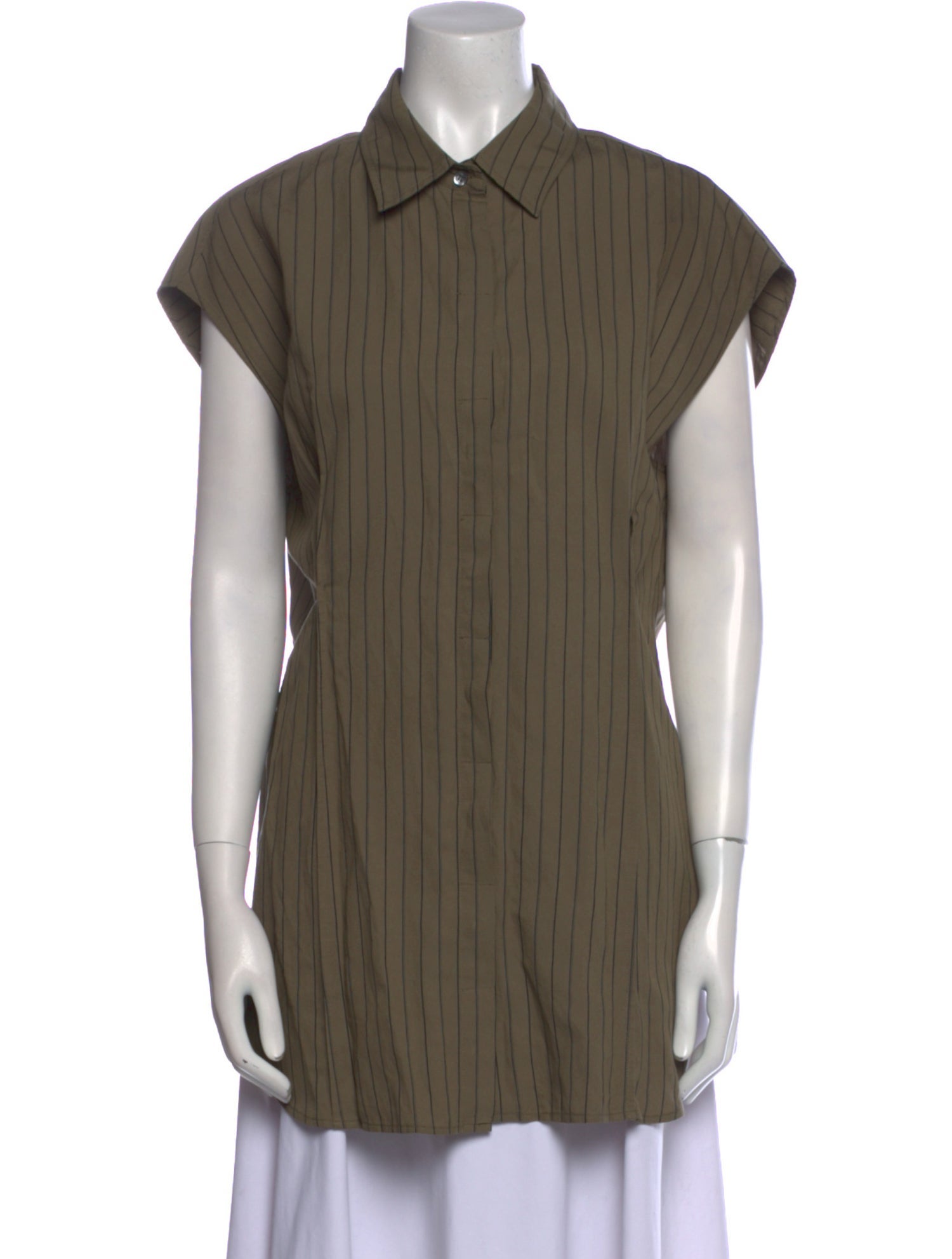 Hache Short Sleeve Button-Up Top