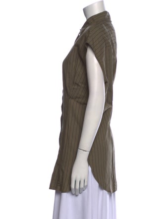 Hache Short Sleeve Button-Up Top