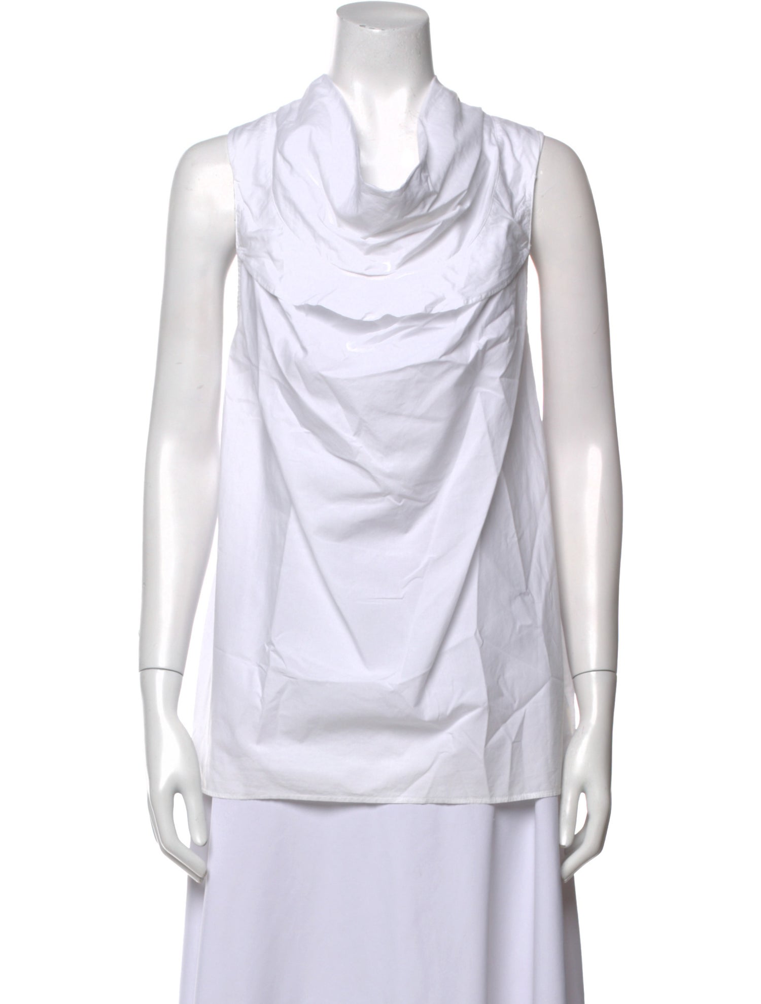 Hache Cowl Neck Sleeveless Top