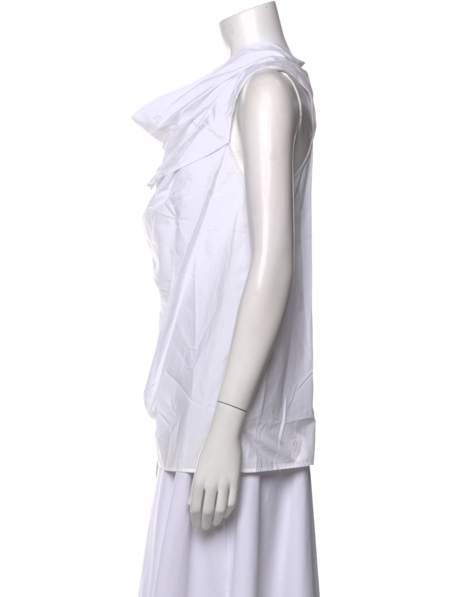 Hache Cowl Neck Sleeveless Top