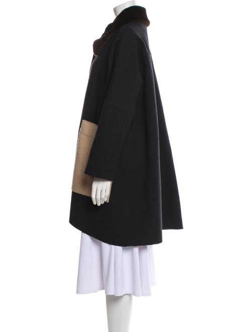 Hache Wool Fur Coat