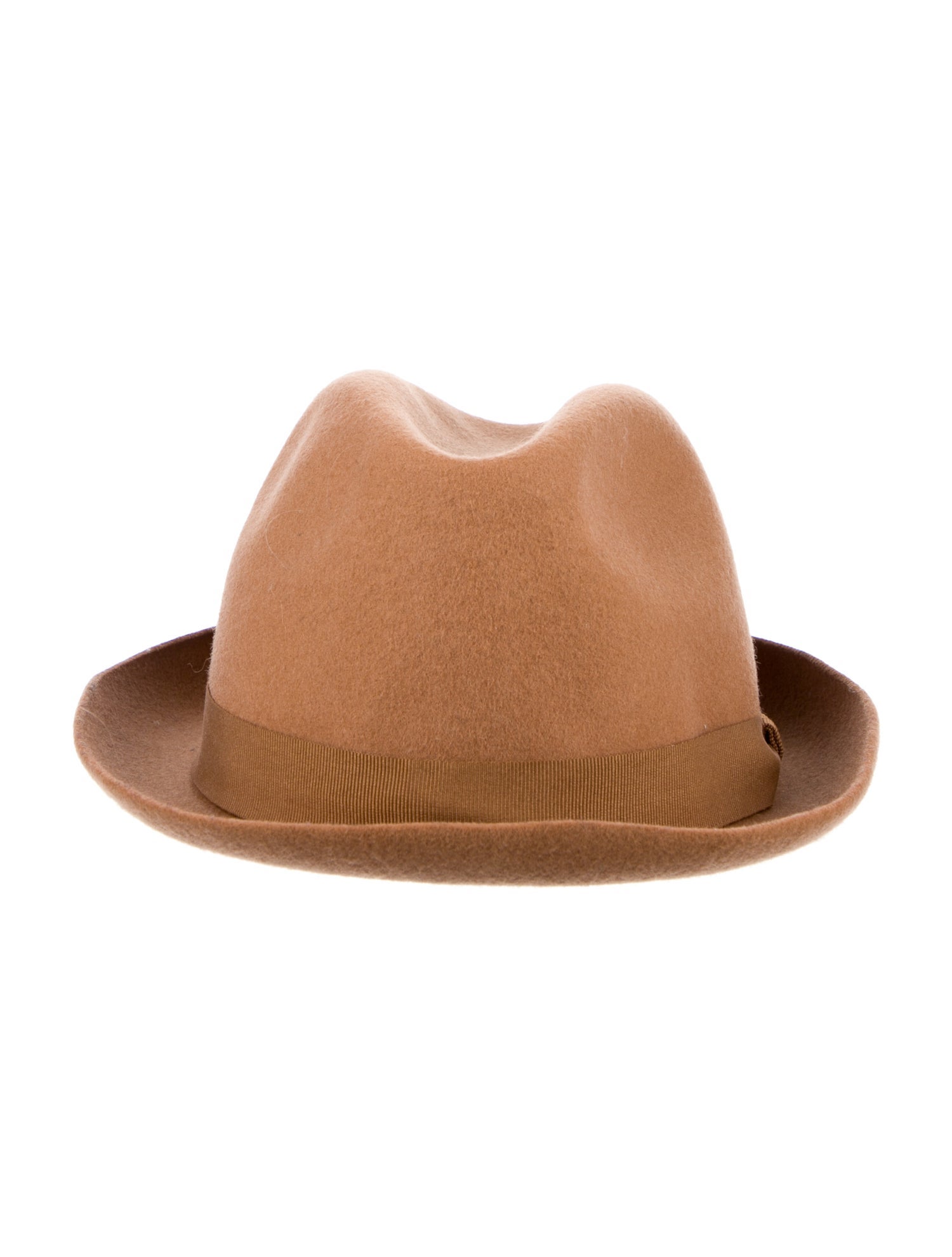 Hache Neutral wool Hache fedora hat with trim