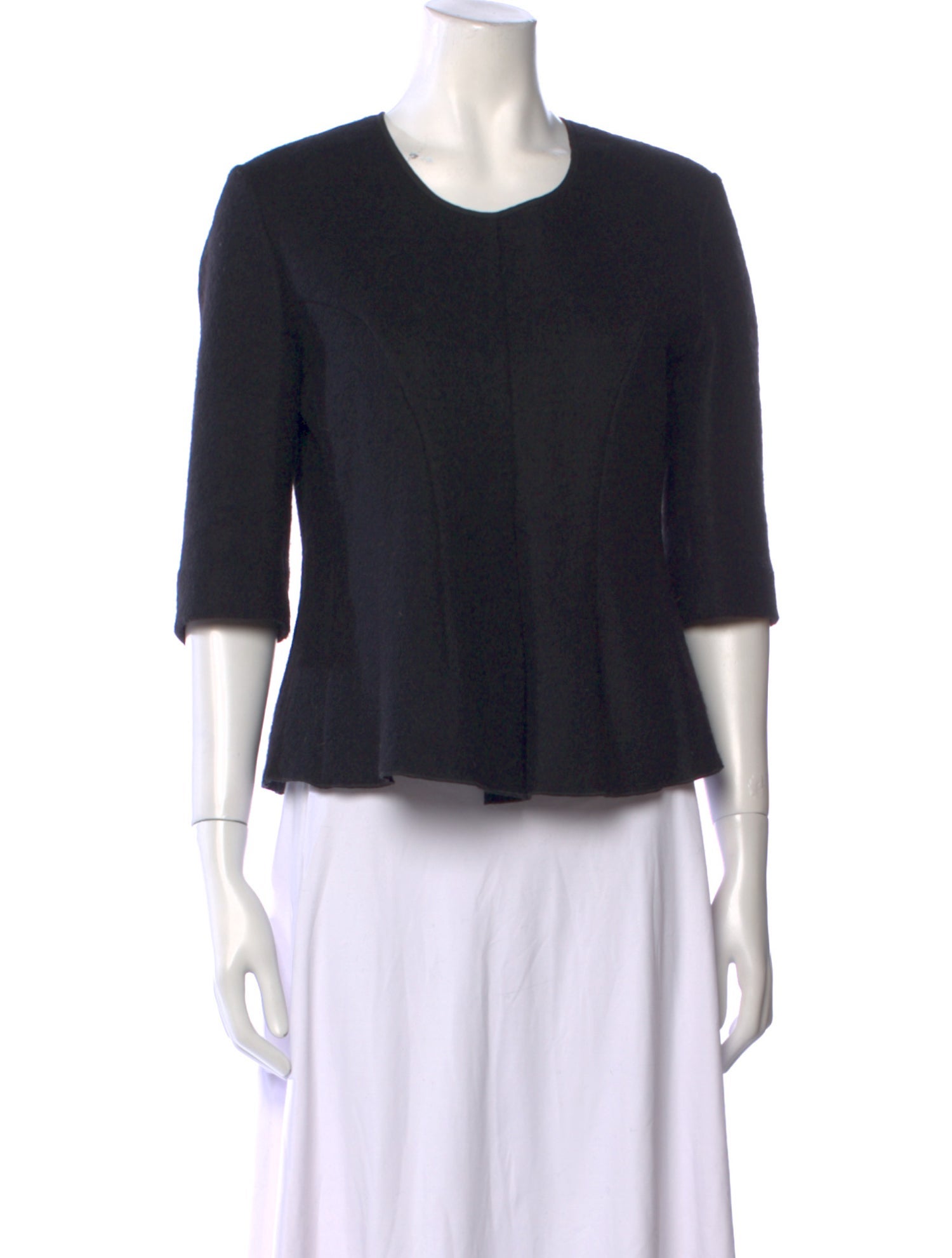 Hache Virgin Wool Scoop Neck Sweater