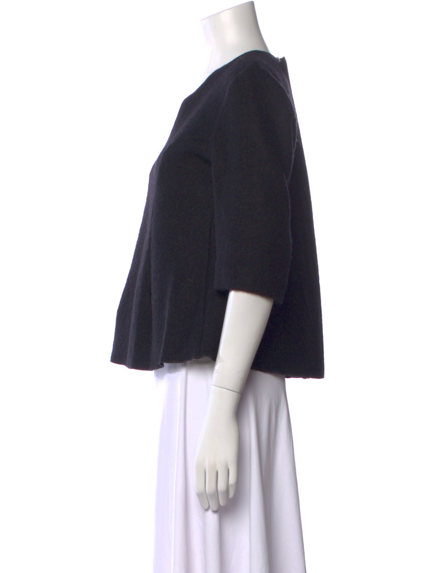 Hache Virgin Wool Scoop Neck Sweater