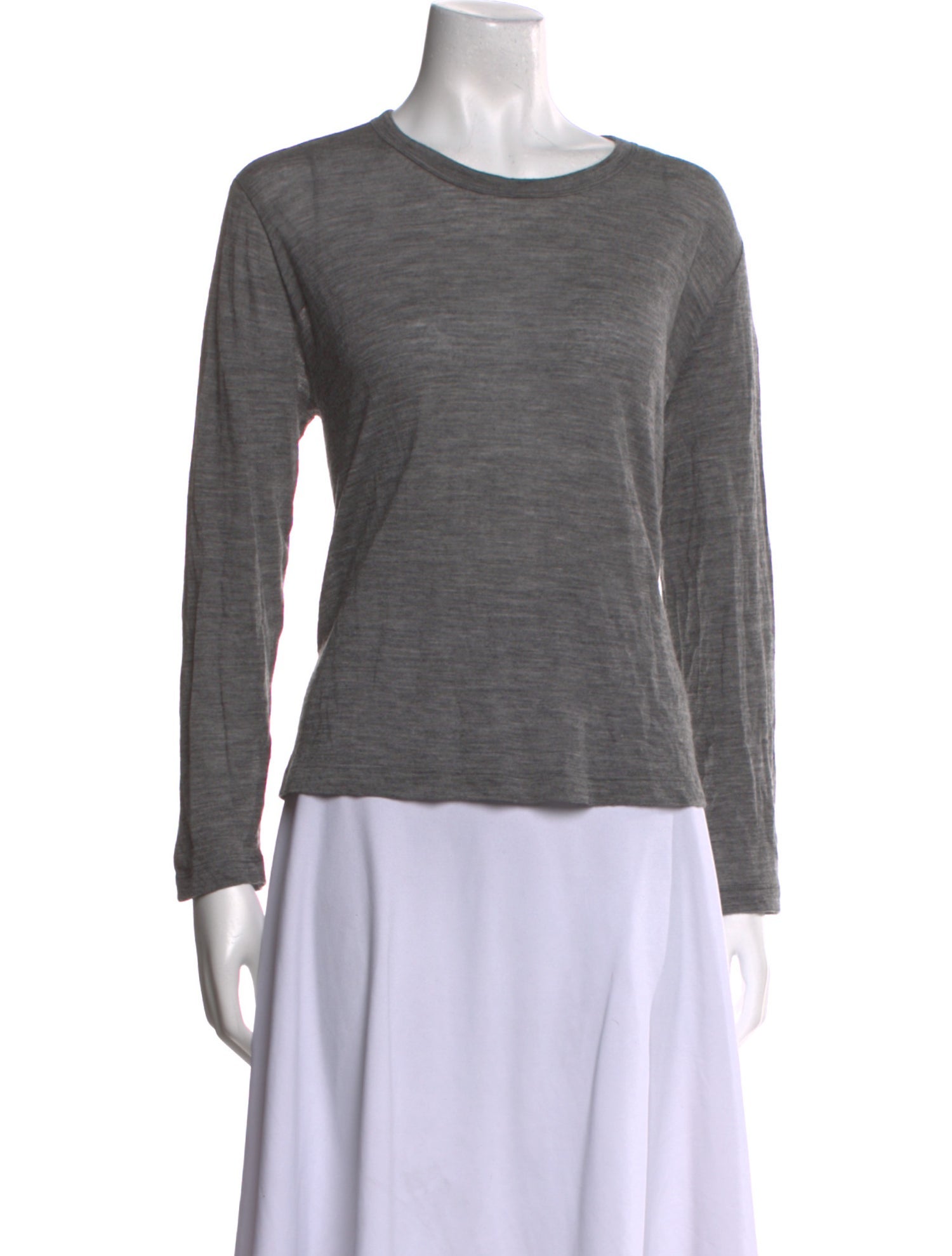 Hache Wool Scoop Neck T-Shirt