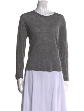 Hache Wool Scoop Neck T-Shirt