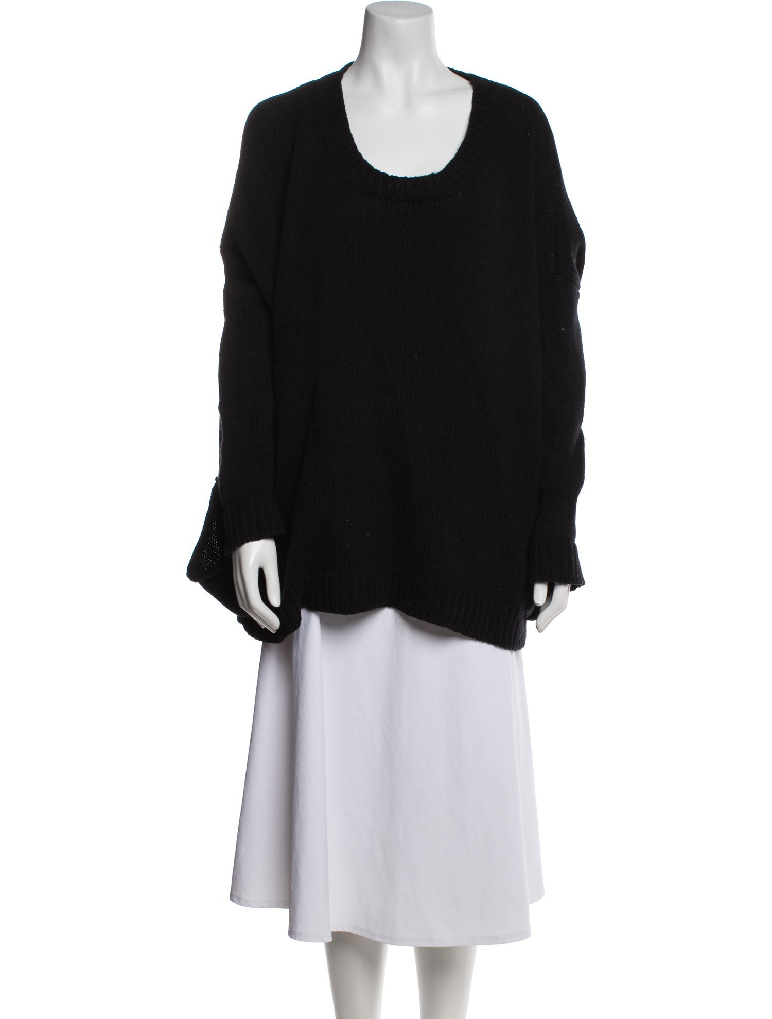 Hache Wool Scoop Neck Sweater