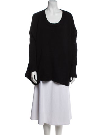 Hache Wool Scoop Neck Sweater