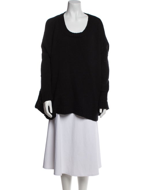 Hache Wool Scoop Neck Sweater