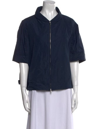 Hache V-Neck Three-Quarter Sleeve Sweatshirt