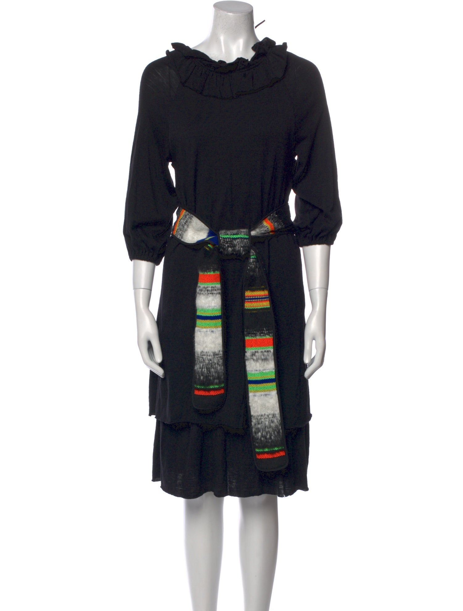 Hache Wool Knee-Length Dress