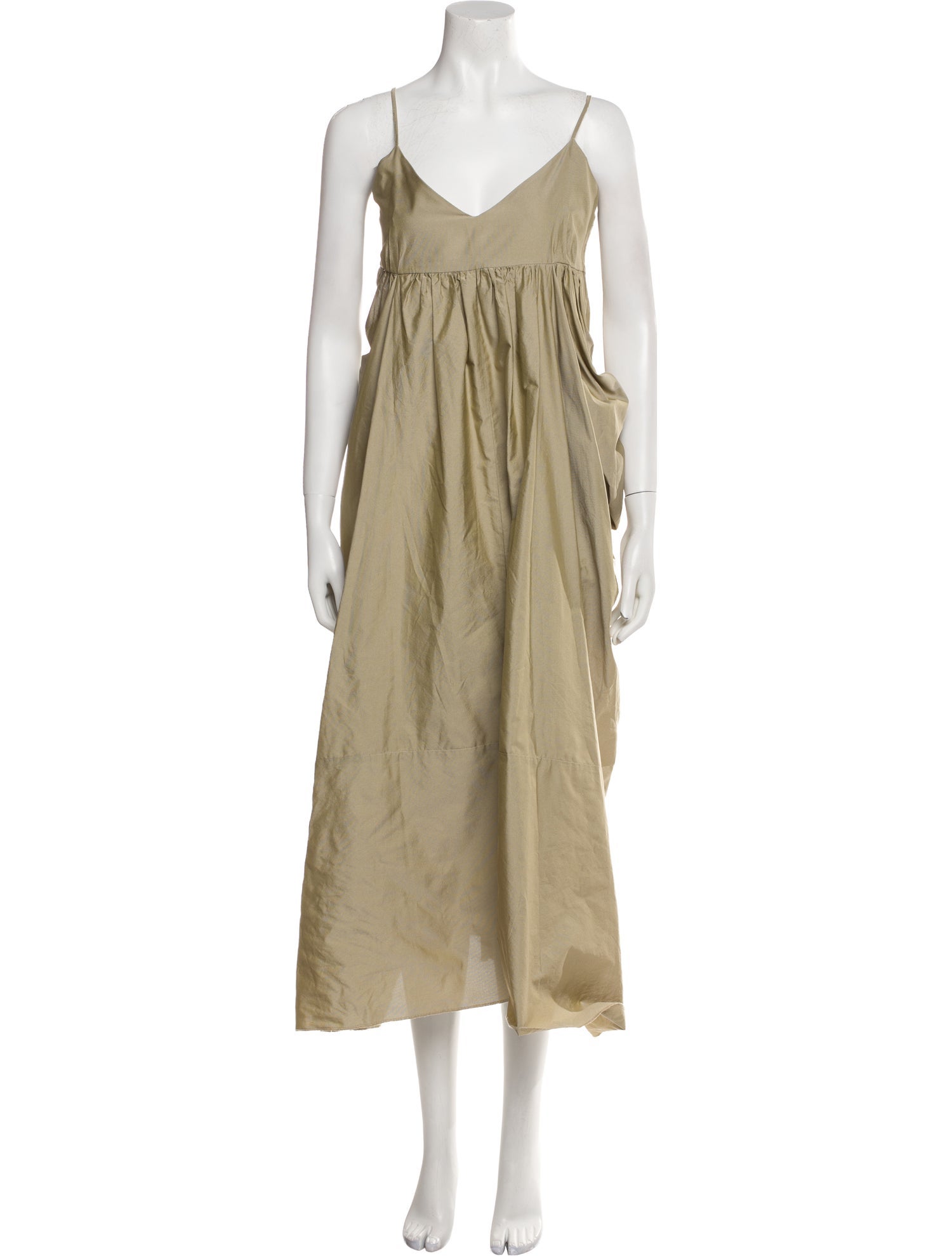 Hache V-Neck Long Dress