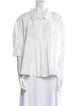 Hache Three-Quarter Sleeve Button-Up Top
