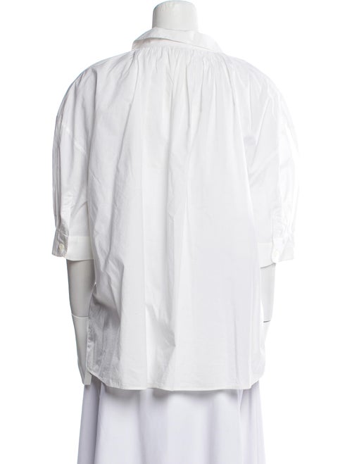 Hache Three-Quarter Sleeve Button-Up Top