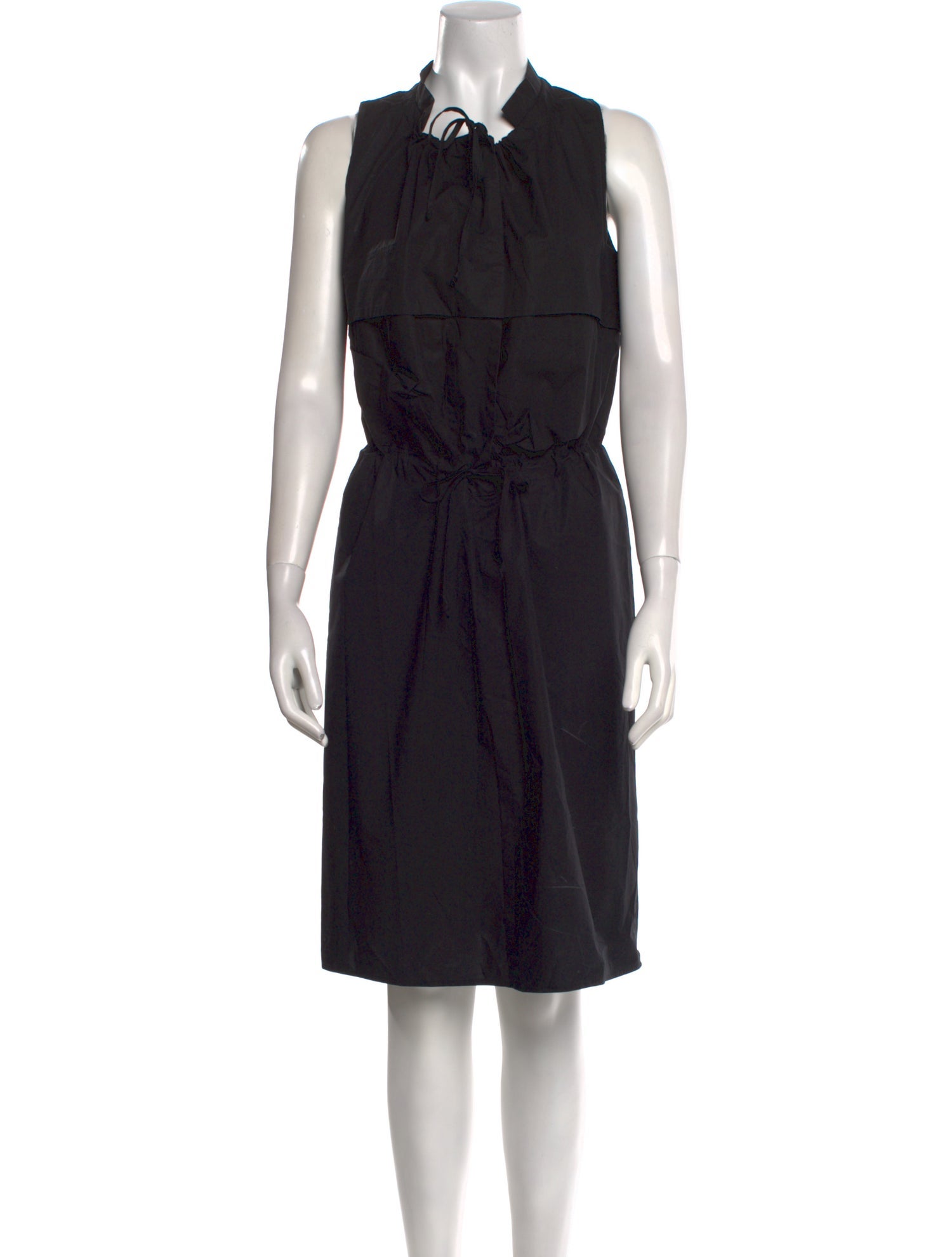 Hache Mock Neck Knee-Length Dress
