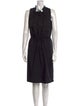 Hache Mock Neck Knee-Length Dress