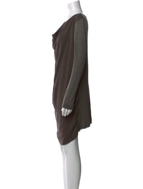 Hache Cowl Neck Knee-Length Dress