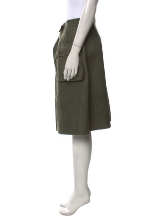 Hache Virgin Wool Knee-Length Skirt