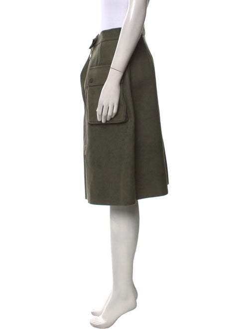 Hache Virgin Wool Knee-Length Skirt