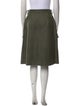 Hache Virgin Wool Knee-Length Skirt