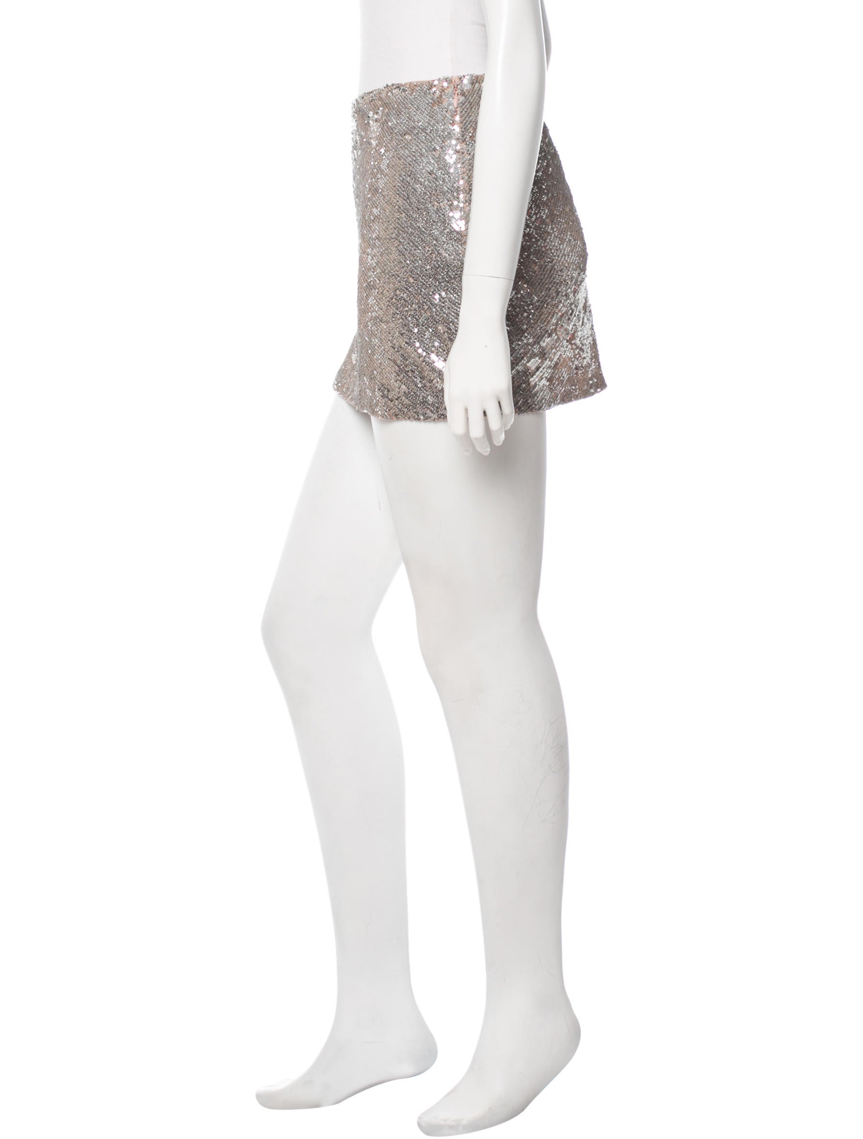 Haute Hippie Silk Mini Skirt