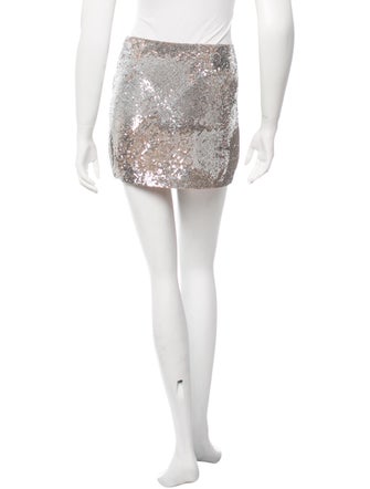 Haute Hippie Silk Mini Skirt