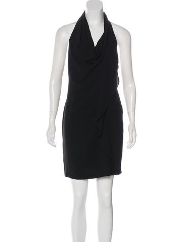 Haute Hippie Draped Knee-Length Dress